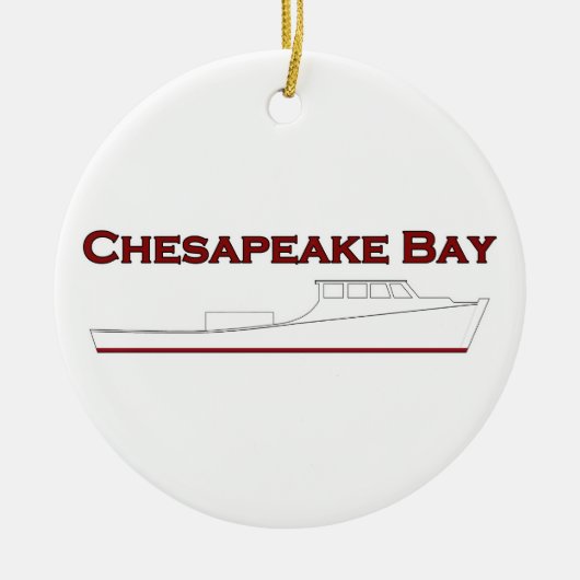 Chesapeake Bay Deadrise Workboat Keramikornament (Vorne)