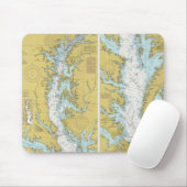 Chesapeake Bay-Diagramm-Mausunterlage Mousepad (Mit Mouse)