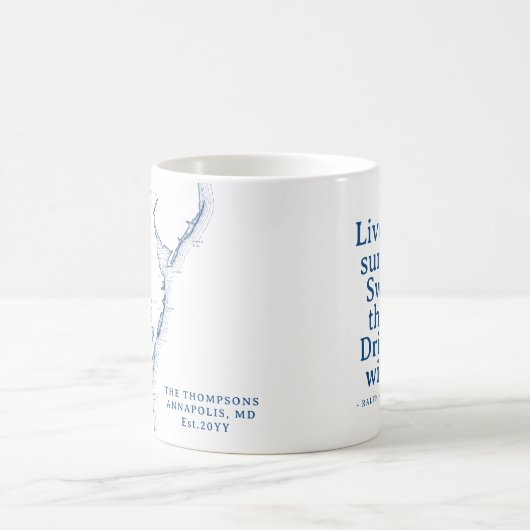Chesapeake Bay-Geschenk Kaffeetasse (Mittel)