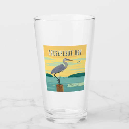 Chesapeake Bay größte Küste Nordamerikas Glas (Vorderseite)