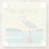 Chesapeake Bay größte Küste Nordamerikas Glasuntersetzer (Rückseite)