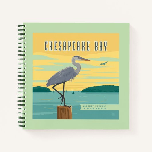 Chesapeake Bay größte Küste Nordamerikas Notizblock (Vorderseite)