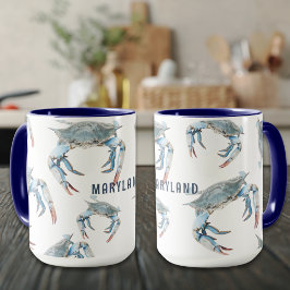 Chesapeake Bay Maryland Blue Crab Personalisierte  Tasse