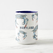 Chesapeake Bay Maryland Blue Crab Personalisierte  Tasse (Zentrum)
