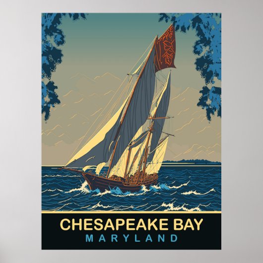 Chesapeake Bay, Maryland, Travel Poster (Vorne)