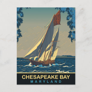 Chesapeake Bay, Maryland, Travel Postkarte