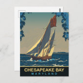 Chesapeake Bay, Maryland, Travel Postkarte (Vorne/Hinten)