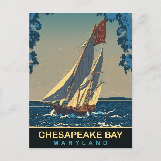 Chesapeake Bay, Maryland, Travel Postkarte (Vorderseite)