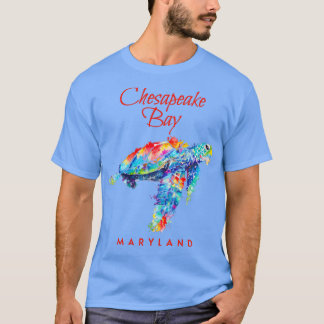 Chesapeake Bay Maryland Watercolor Sea Turtle1 T-Shirt