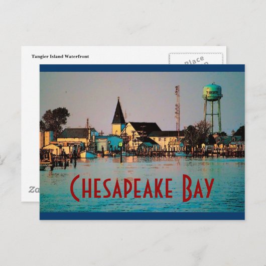 Chesapeake Bay Postkarte (Vorne/Hinten)