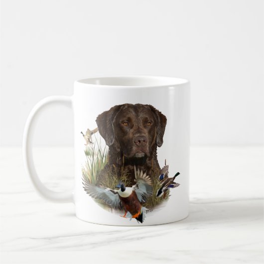 Chesapeake Bay Retriever, Art Kaffeetasse (Links)