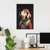 Chesapeake Bay Retriever Astronaut Poster (Heimbüro)