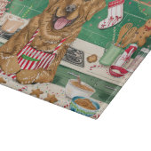 Chesapeake Bay Retriever Backen: Feierliche Weihna Schneidebrett (Ecke)