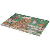 Chesapeake Bay Retriever Backen: Feierliche Weihna Schneidebrett (Ecke)