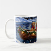 Chesapeake Bay Retriever Christmas Boat Holiday Kaffeetasse (Links)
