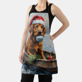 Chesapeake Bay Retriever Christmas Hunting Boat Schürze (InSitu)
