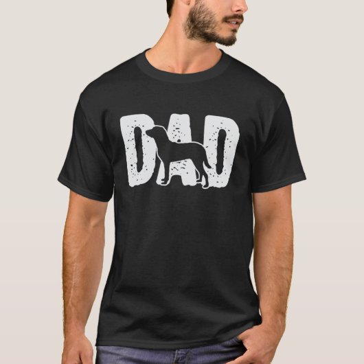 Chesapeake Bay Retriever Dad Father Silhouette Dog T-Shirt (Vorderseite)