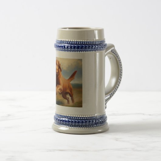 Chesapeake Bay Retriever Dog Bierglas (VorderseiteRechts)