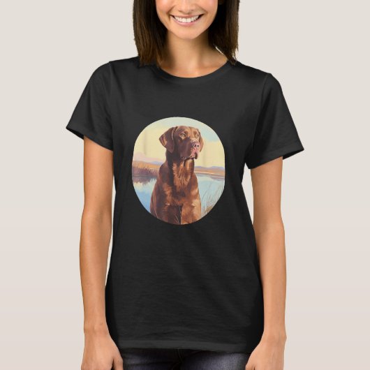 Chesapeake Bay Retriever Dog Cute Dog Breed T-Shirt (Vorderseite)