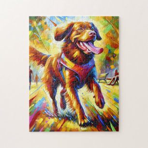 Chesapeake Bay Retriever Dog Portrait Akryllische Puzzle