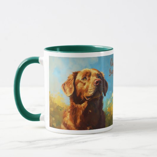Chesapeake Bay Retriever Dog Portrait Tasse (Links)