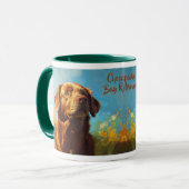 Chesapeake Bay Retriever Dog Portrait Tasse (Vorderseite Links)