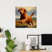 Chesapeake Bay Retriever Dog Poster (Heimbüro)