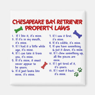 CHESAPEAKE BAY-RETRIEVER Eigentums-Gesetze 2 Magnet