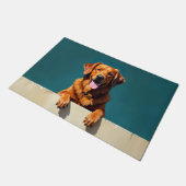 Chesapeake Bay Retriever Fußmatten Kunst Fußmatte (Schrägansicht)