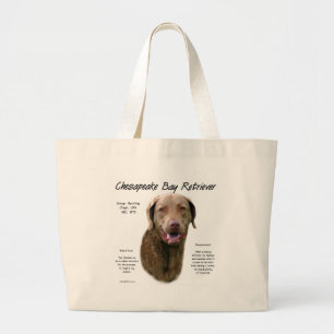Chesapeake Bay-Retriever-Geschichtsentwurf Jumbo Stoffbeutel