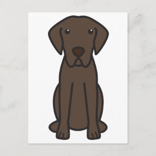 Chesapeake Bay Retriever Hund Cartoon Postkarte
