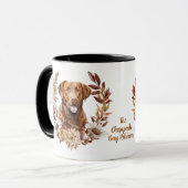 Chesapeake Bay Retriever Hund Herbstkranz Tasse (Vorderseite Links)
