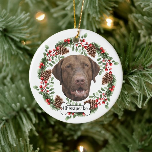 Chesapeake Bay Retriever Hund Keramik Ornament (Baum)