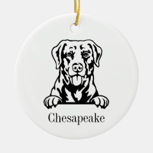 Chesapeake Bay Retriever Hundeschmuck Keramik Ornament