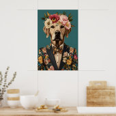 Chesapeake Bay Retriever In Suit Poster (Küche)