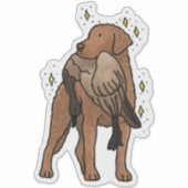 Chesapeake Bay Retriever Jagd Auto Aufkleber (Vorderseite)