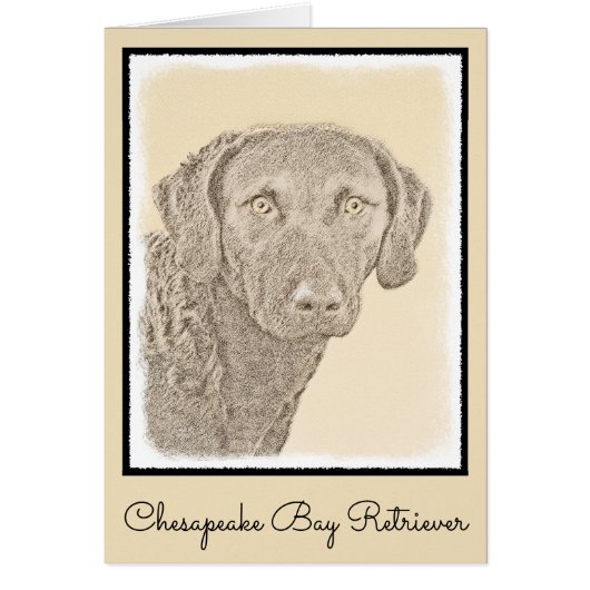 Chesapeake Bay Retriever Malerei Original Dog Art (Vorne)