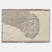 Chesapeake Bay Retriever Malerei Original Dog Art Decke (Vorderseite)
