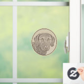 Chesapeake Bay Retriever Malerei Original Dog Art Fensteraufkleber (Zuhause)