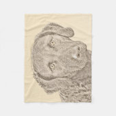 Chesapeake Bay Retriever Malerei Original Dog Art Fleecedecke (Vorderseite)
