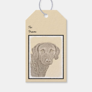 Chesapeake Bay Retriever Malerei Original Dog Art Geschenkanhänger