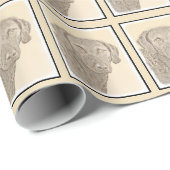 Chesapeake Bay Retriever Malerei Original Dog Art Geschenkpapier (Rolleneckpunkt)