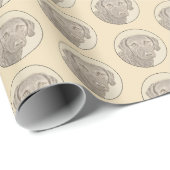 Chesapeake Bay Retriever Malerei Original Dog Art Geschenkpapier (Rolleneckpunkt)