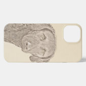 Chesapeake Bay Retriever Malerei Original Dog Art iPhone Hülle (Rückseite (Horizontal))
