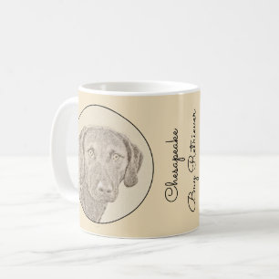 Chesapeake Bay Retriever Malerei Original Dog Art Kaffeetasse