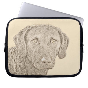 Chesapeake Bay Retriever Malerei Original Dog Art Laptopschutzhülle