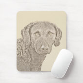 Chesapeake Bay Retriever Malerei Original Dog Art Mousepad (Mit Mouse)