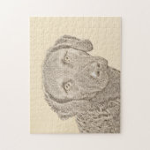 Chesapeake Bay Retriever Malerei Original Dog Art Puzzle (Vertikal)