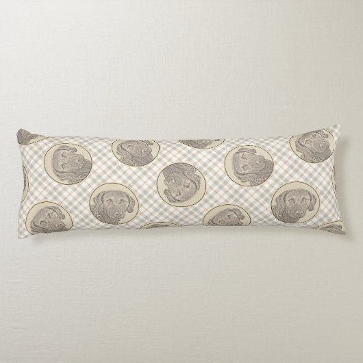 Chesapeake Bay Retriever Malerei Original Dog Art Seitenschläferkissen (Rückseite)