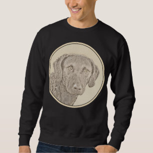 Chesapeake Bay Retriever Malerei Original Dog Art Sweatshirt